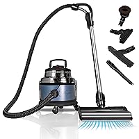 Filter Queen Majestic Surface Cleaner, Blue, Canister Vacuum with Bagless Cyclonic Action, The Ultimate All-in-One Cleaning Machine