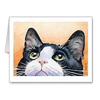 Tuxedo Cat - Set of 10 Note Cards With Envelopes
