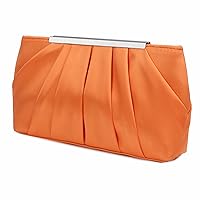 Lanpet Women's Satin Evening Clutch Bag Elegant Pleated Formal Handbag Simple Classic Purse for Women