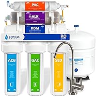 10 Stage Reverse Osmosis Alkaline Water Filtration System - Under Sink Water Filter with Faucet and Tank, 100 GPD