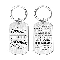to My Cousin Gifts for Women, Cousins Make the Best Friends Keychain, Happy Birthday Cousin Gift Ideas, The Cousins, I Love My Favorite Cousin Girl Christmas Gifts