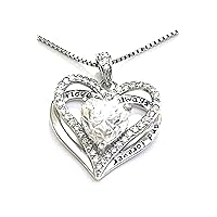 Certified 3 carat Love Heart Diamond Jewellery for women Lab Grown Heart Shaped Diamond VVS1 D Mosanite DIAMOND Sister Necklace Gift to Bride on Wedding day Best Friend Diamond Heart Gold 18k Silver