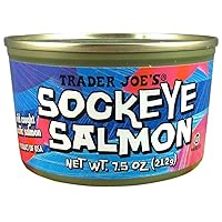 Wild Caught Sockeye Salmon (Pack of 6), 7.5 oz Can - Trader Joe's