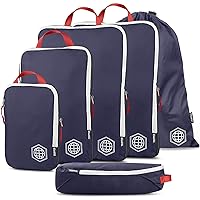 Extra Large Compression Packing Cube 6 Piece Set (Navy)