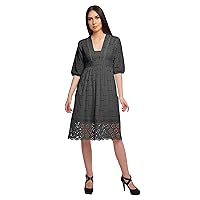 Short Sleeve Dress for Women Printed Cotton Evening Dress Casual Wear