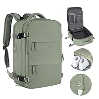 Bidmanba Travel Backpack, Waterproof Hiking Large Backpack, With Separate Compartment Design Daypack Bag For Women Men (Military Green)