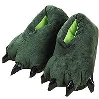 Unisex Funny Animal Paw slippers Shoes Furry Dinosaur bear Claw Slippers Cartoon plush slippers