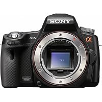 Sony Alpha SLT-A55V DSLR with Translucent Mirror Technology and 3D Sweep Panorama (Camera Body only) (Black)