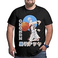 Anime Big Size Mens T Shirt Kuroko's Basketball O-Neck Short-Sleeve Tee Tops Custom Tees Shirts
