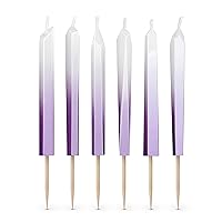 Mystic Wicks, Set of 6 Crystal Candles, Birthday Cake Candles