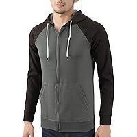 Men's Athletic Fit Full Zip Soft Fleece Hooded Sweatshirt Active Running Hiking Hoodie
