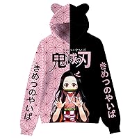 Boys and Girls Anime Hoodies, Teens 3D Printed Sweatshirts, Boys and Girls Cosplay Hoodies
