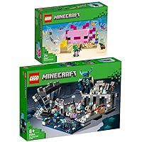 Lego Minecraft 21247 The Axolotl House & 21246 The Duel in Darkness Set of 2