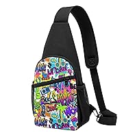 Cute Squirrel Crossbody Chest Bag, Casual Backpack, Small Satchel, Multi-Functional Travel Hiking Backpacks