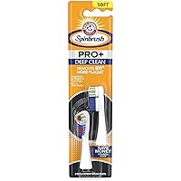 ARM & HAMMER PRO+ Deep Clean REFILLs– Battery Powered Toothbrush Removes 100% More Plaque- Soft Bristles -Two Replacement Heads (Packing may vary)