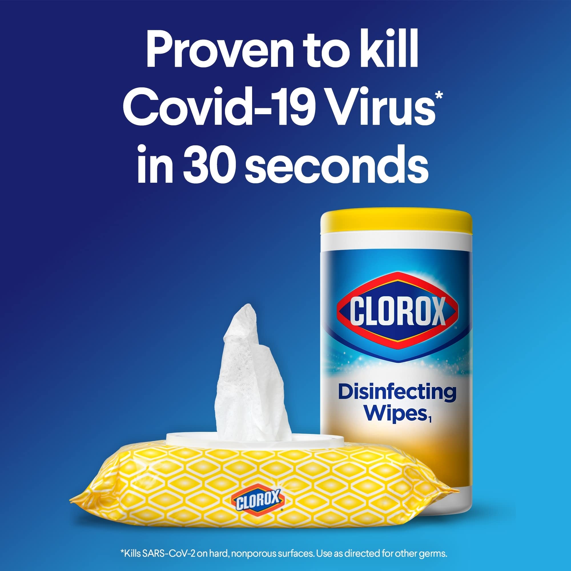 Clorox 30208 Disinfecting Wipes Value Pack 225 Count