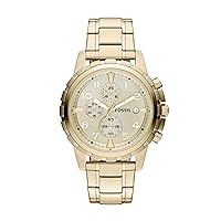 Fossil Dean Men's Dress Watch with Chronograph Display and Stainless Steel Bracelet Band