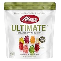 Albanese World's Best True to Fruit – Exotic Fruits Gummies, 25oz Bag of Gummy Candy (Packaging May Vary)
