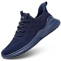 Mens Running Shoes Slip-on Walking Tennis Sneakers Lightweight Breathable Casual Soft Sole Mesh Workout Sports Shoes