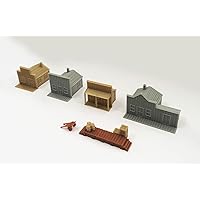 Train Railway Layout Old West Small House Set N Scale 1:160