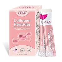Multi Collagen Peptides Powder for Women and Men - Type I, II, III, V, X - Hydrolyzed Collagen Peptides, Supports Skin Hair Nail & Joint, Grass-Fed, Non-GMO, 20 Packets
