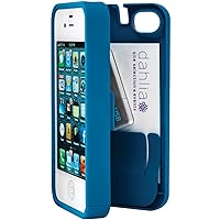 Turquoise Case for iPhone 4/4S with built-in storage space for credit cards/ID/money