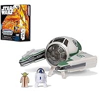 STAR WARS Micro Galaxy Squadron Jedi Starfighter (Yoda) Mystery Bundle - 3-Inch Light Armor Class Vehicle and Scout Class Vehicle with Accessories - Amazon Exclusive