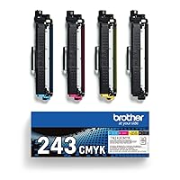 Brother TN-243CMYK Original Toner Cartridge Prints up to 1000 Pages, Cyan, Magenta, Yellow and Black, Pack of 1