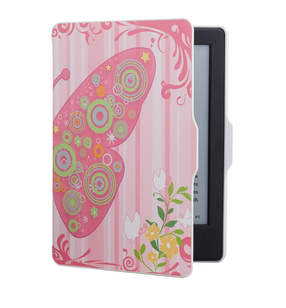 Nupro Kindle Case - Butterfly (8th Generation - will not fit Paperwhite, Oasis or any other generation of Kindles)