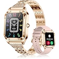 Smart Watch for Women (Answer/Make Call) With Diamonds Straps, 1.59