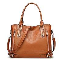 Handbags and Purses for Women, Top Handle Satchel Crossbody Purse with Adjustable Strap, PU Shoulder Bags for Women