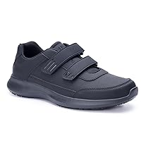 SPIEZ Womens Non Slip Shoes, SRC Certification Food Service Shoes, Breathable Fashion Sneakers with Arch Support Black US7.5-12