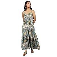 Women's Jaipur Cotton Green Dress