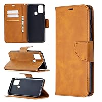 Ultra Slim Case Case for Samsung Galaxy A21S Multifunctional Wallet Mobile Phone Leather Case Premium Solid Color PU Leather Case,Credit Card Holder Kickstand Function Folding Case Phone Back Cover