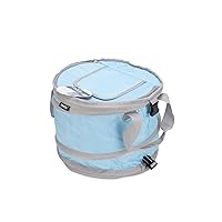 Camco Pop-Up Cooler | Lightweight, Waterproof and Insulated Pops Open for Use and Collapses Flat for Storage | Ideal for the Beach, Pool, Camping, Tailgating and Travel | Blue (51995)
