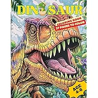 Dinosaur Coloring Book for Kids: Fantastic Dinosaur Coloring Book for Boys, Girls, Toddlers, Preschoolers, Kids 4-8