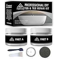 White Porcelain Repair Kit, Fiberglass Tub Repair Kit for Sink, Shower & Countertop - Tile Repair Kit, Acrylic Tub Kit Repair Kit White, Cracked Porcelain Sink Repair Kit