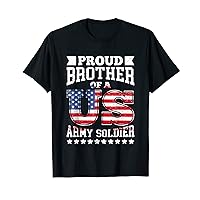 Proud Brother USA Soldier Army Stars and Stripes Patriots T-Shirt