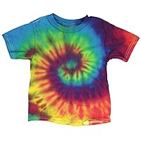 Short Sleeve Tie-Dye T-Shirt - Reactive Rainbow -Toddler - Assorted Sizes (3T)