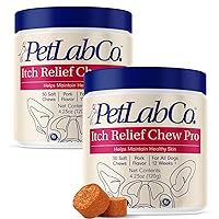 PetLab Co. Itch Relief Chew Pro – Itch Relief Chews for Dogs – Omega 3 for Dogs Itch Supplement - Packed with Beneficial Fatty Acids for Healthy Skin for Dogs – Seasonal Allergies Support