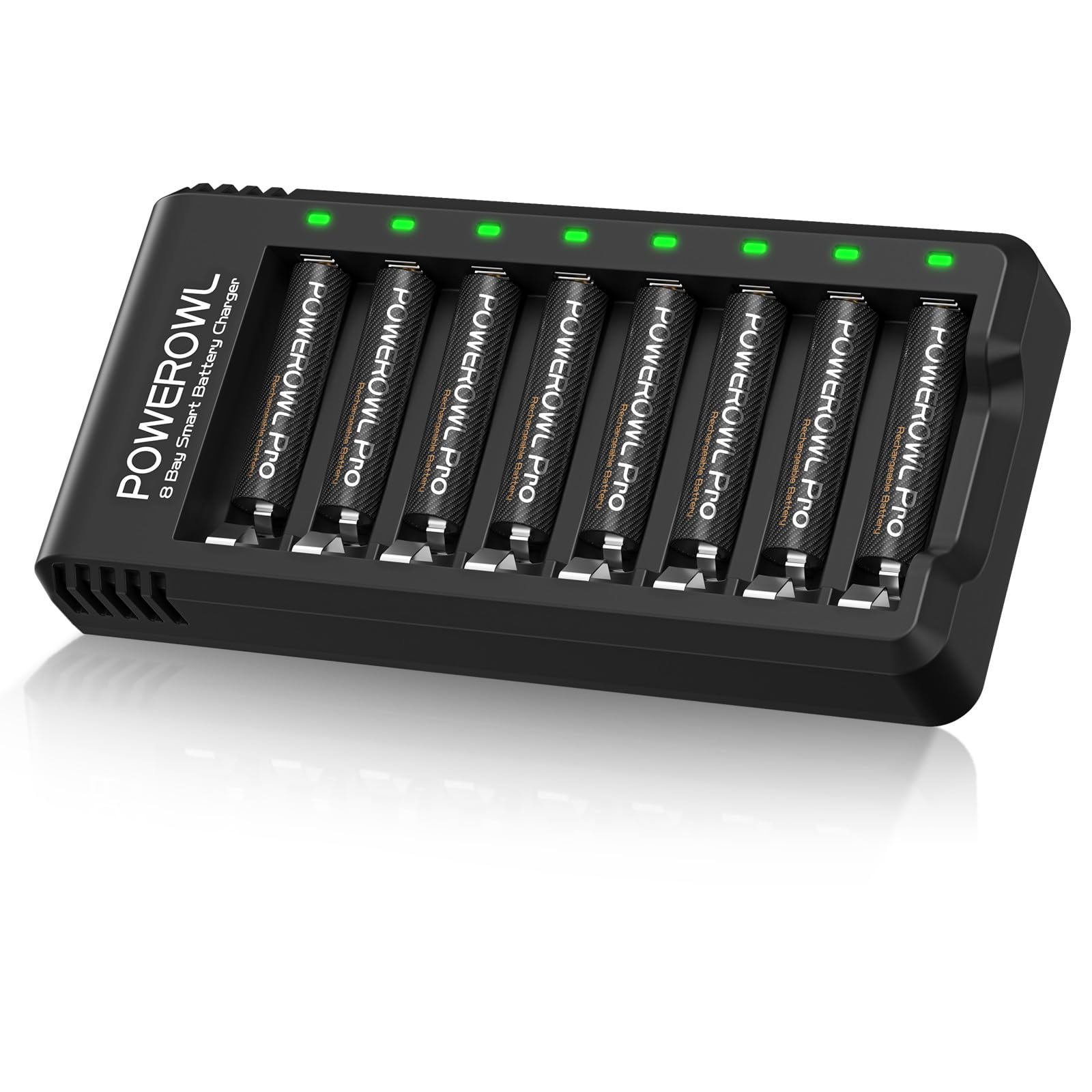 POWEROWL Goldtop Rechargeable AAA Batteries PRO w/Charger Kit