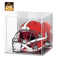 LASOA Acrylic Display Case for Collectibles, Alternative Glass Display Box with Mirrored, Self-Assembly Clear Storage Showcase for Figurine Memorabilia (13x13x13inch;33x33x33cm)