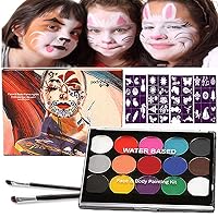 Body Painting Face Paint Kit, 15 Color Professional Palette