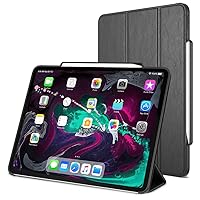 Trianium iPad Pro 12.9 Inch Case, Compatible iPad 12.9 2018 3rd Release (Holder Support Apple Pencil Charging) Heavy Duty Full-Body Rugged Protective Cover Smart Foldable Stand/Auto Wake/Sleep Design