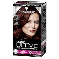Color Ultime Hair Color, 4.2 Mahogany Red, 1 Application - Permanent Red Hair Dye for Vivid Color Intensity and Fade-Resistant Shine up to 10 Weeks