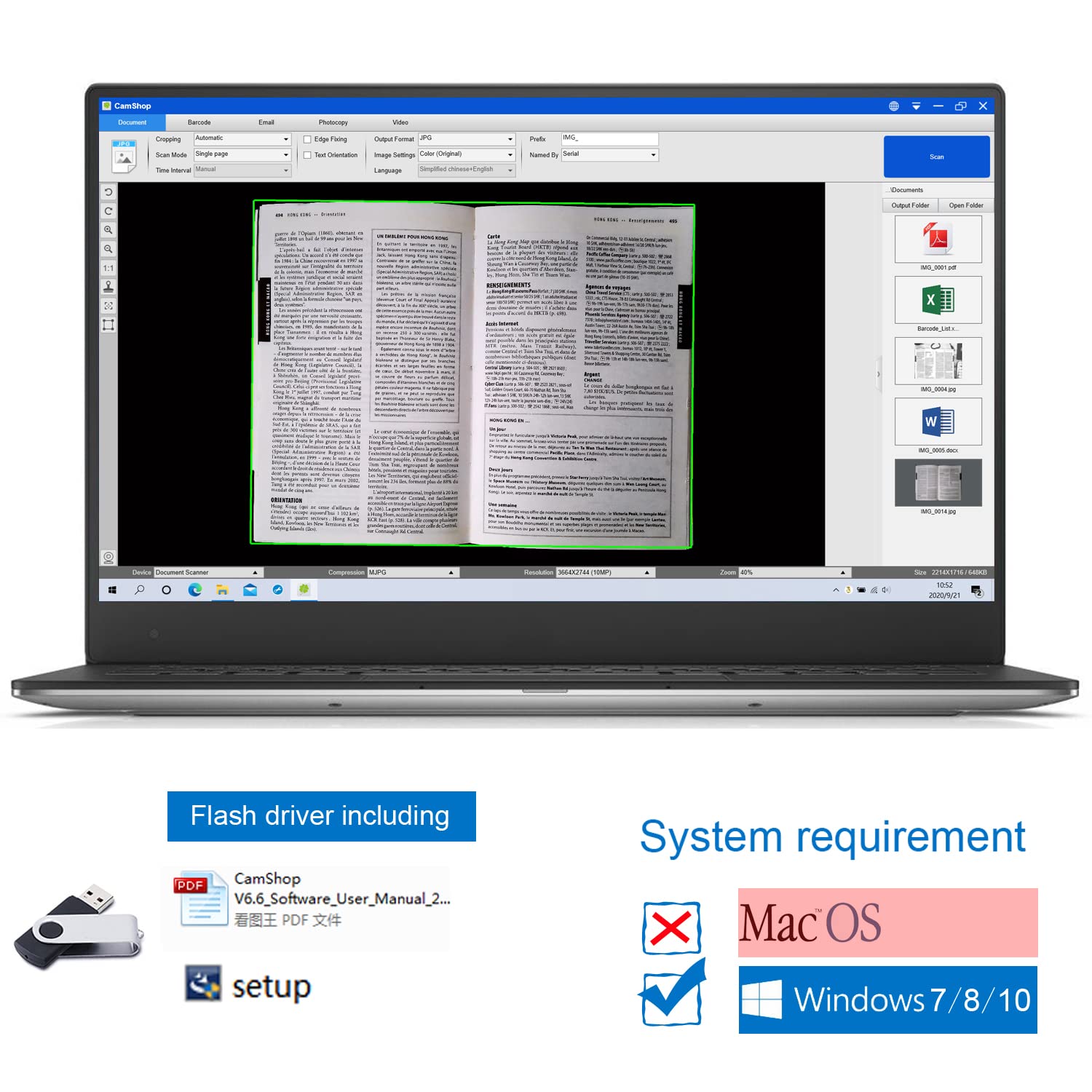 Document Cameras Scanner,10MP CMOS,Visual Presenter Max A3 Size,OCR Technology,W/LED Light and Micphone,Easy-to-Use Tools for 100P Book Scanner PDF, Portable for Teacher,Classroom and Conference