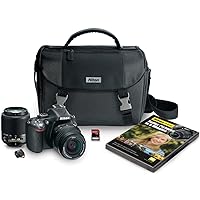 Nikon D5200 Digital SLR with 18-55mm & 55-200mm Non-VR Lenses (Black) (Discontinued by Manufacturer)