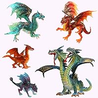 SOLDAY Dragon Toys Painting Kit for Kids to Make Your Own Paintable Miniature Figure Arts and Crafts Supplies Birthday Party Gift for Boys Girls Ages 5 6 7 9 12