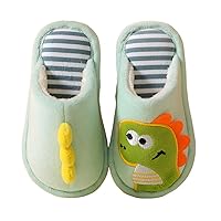 Kids Dinosaur Slippers Toddler Comfort House Slippers Cute Warm Plush Slip On Boys Girls Indoor Fuzzy Princess Slippers