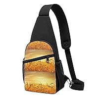 White Dot Pattern Crossbody Chest Bag, Casual Backpack, Small Satchel, Multi-Functional Travel Hiking Backpacks